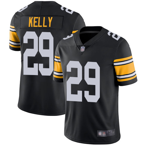 Men Pittsburgh Steelers Football #29 Limited Black Kam Kelly Alternate Vapor Untouchable Nike NFL Jersey